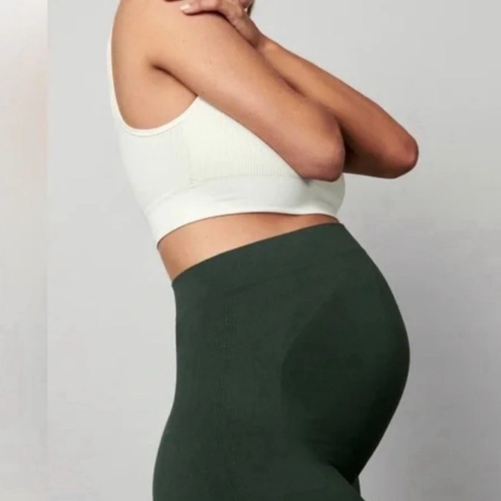 BLANQI Maternity Leggings in Dark Green